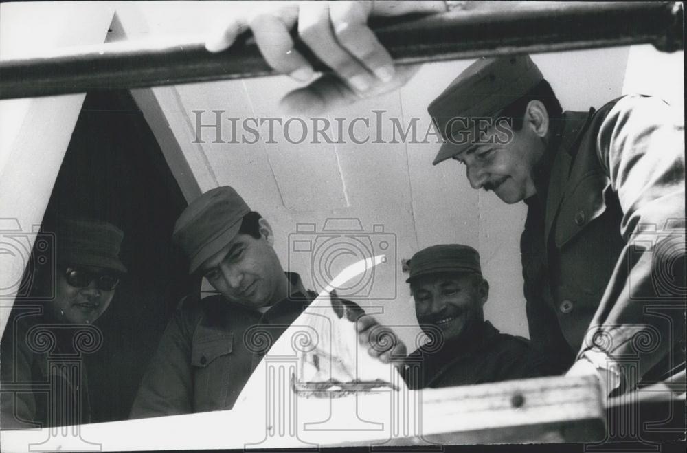 Press Photo Major Raul Castro Minister Cuban Armed Forces Anti-Aircraft Staff - Historic Images