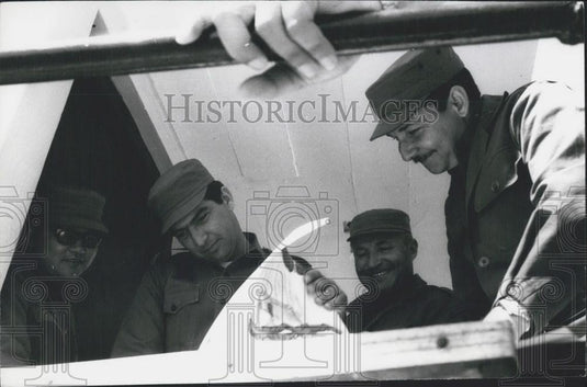 Press Photo Major Raul Castro Minister Cuban Armed Forces Anti-Aircraft Staff - Historic Images