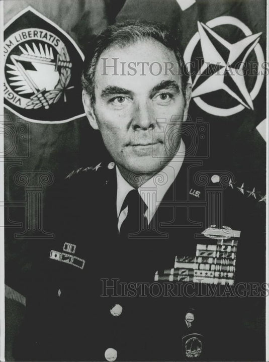 1979 Press Photo NATO Supreme Commander Alexander Haig Resignation Announcement - Historic Images