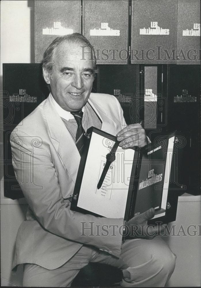 1983 Press Photo Yvon Samuel ,A French author and newspaperman - Historic Images