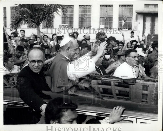 1970 Press Photo Pope Paul VI Visits Philippines - Historic Images