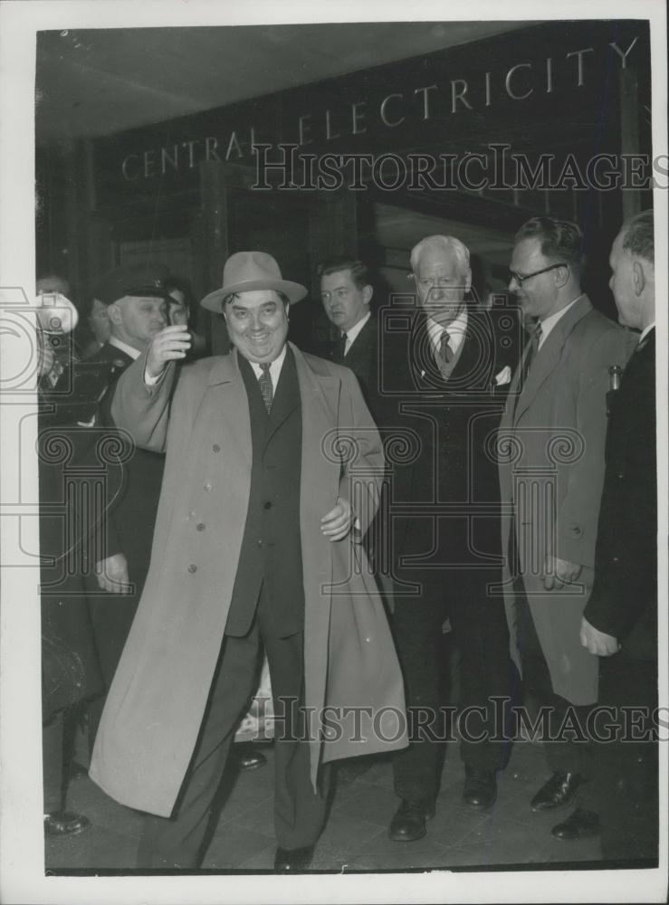 1956 Press Photo George Malenkov, Soviet Minister of Power Stations - Historic Images