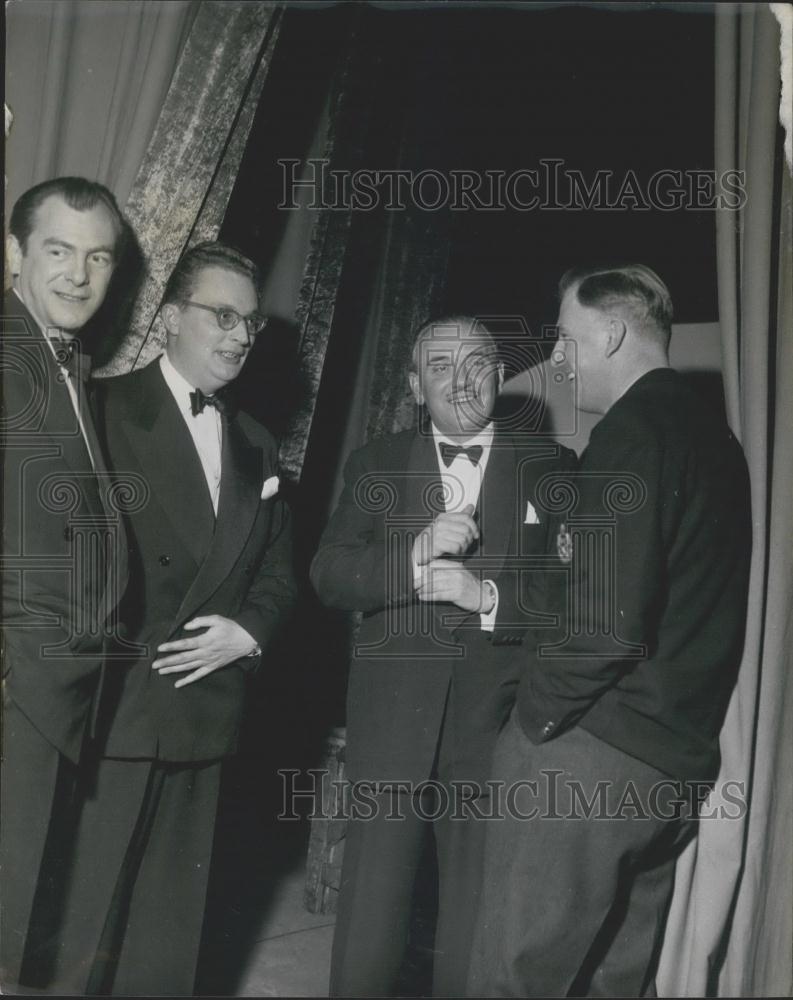 Press Photo Ted Heath after his 100th performance of swing session - Historic Images