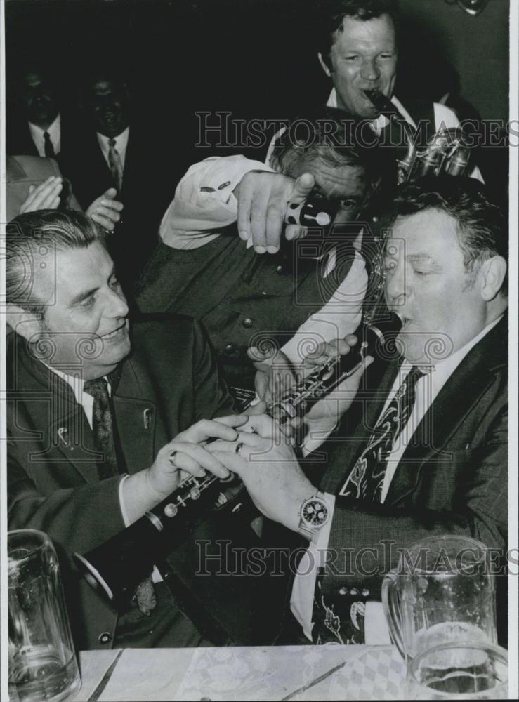 1980 Press Photo Prime Minister Of Bavaria And Franz Josef Strauss - Historic Images