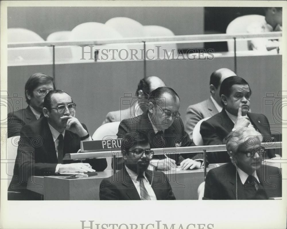 1984 Press Photo 39th Regular Session of the UN General Assembly - Historic Images