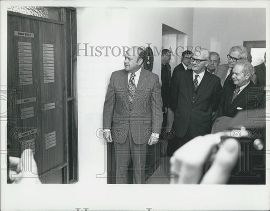 1972 Press Photo Secretary of Defense Melvin r. Laird & Kenneth Rush - Historic Images