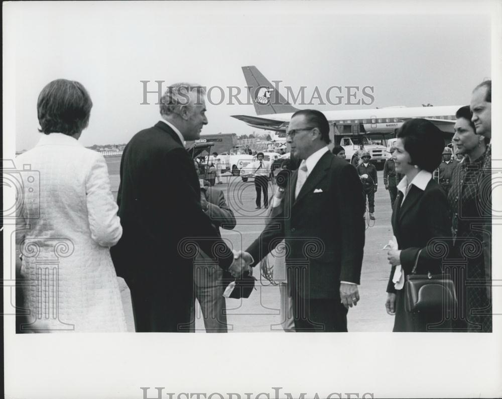 1973 Press Photo Australian Prime Minister Edward Gough Whitlam Mexico Rabasa - Historic Images