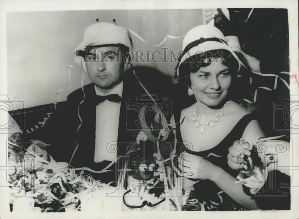 1959 Press Photo Princess Soraya and her friend Duke von Thurn - Historic Images