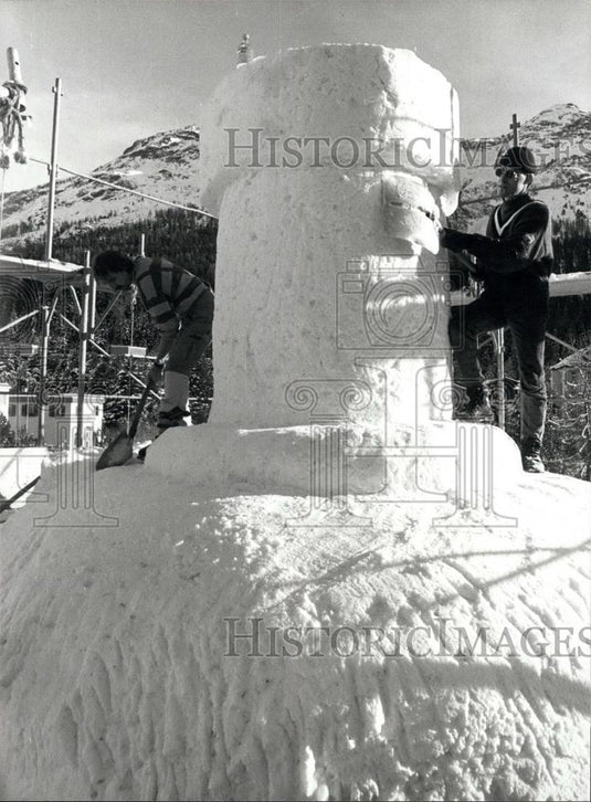 1990 Press Photo Swiss mountain-ressort St.Moritz - Historic Images