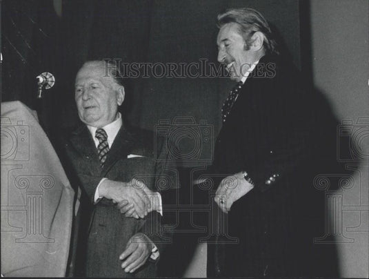 1976 Press Photo Edgardo Sogno,& Randolf Pacciardi - Historic Images