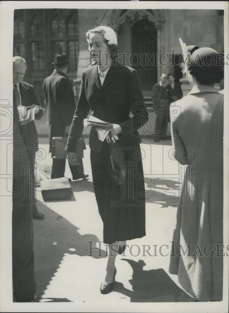 1953 Press Photo Lady Rosemary Spencer-Churchill, Coronation Rehearsal - Historic Images