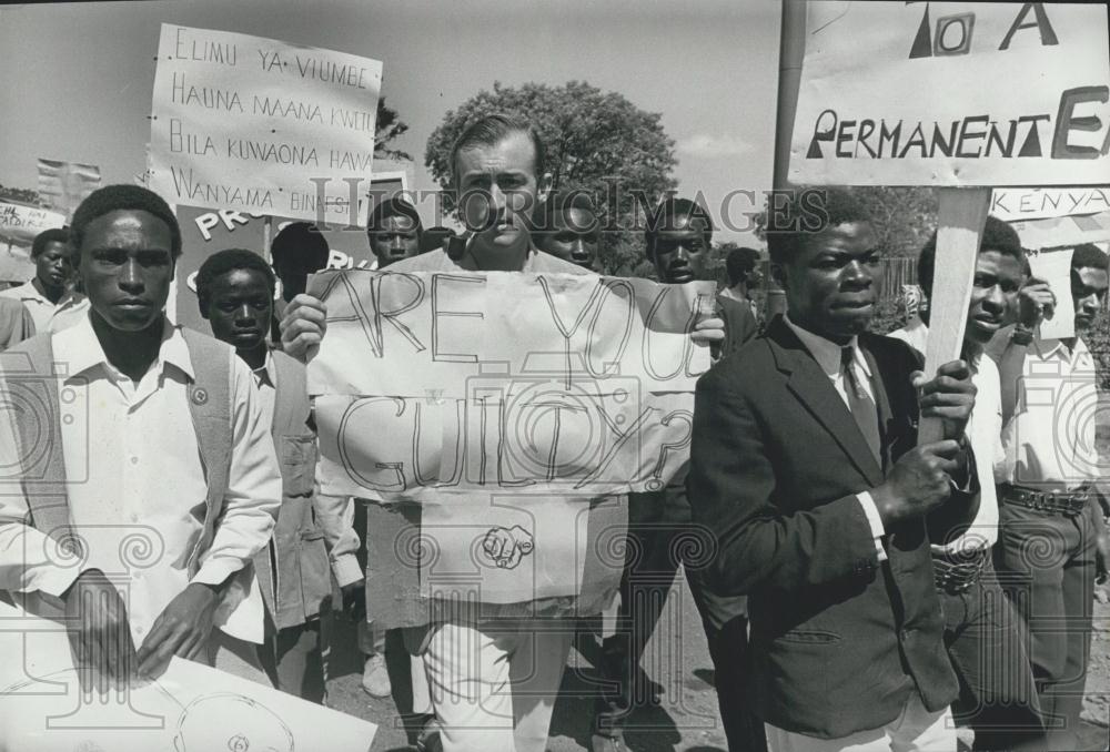 Press Photo Richard Leakey/Conservationist/Protest/Poaching/Kenya - Historic Images