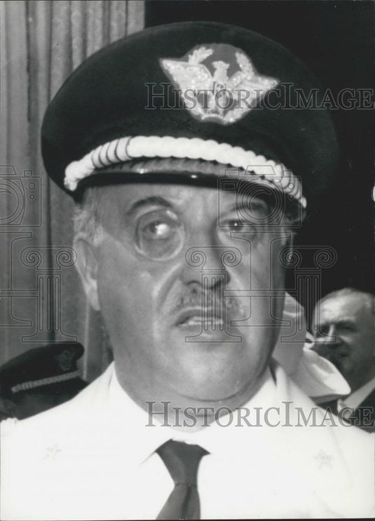 Press Photo Italian Lt. Gen. Giovanni De Lorenzo - Historic Images