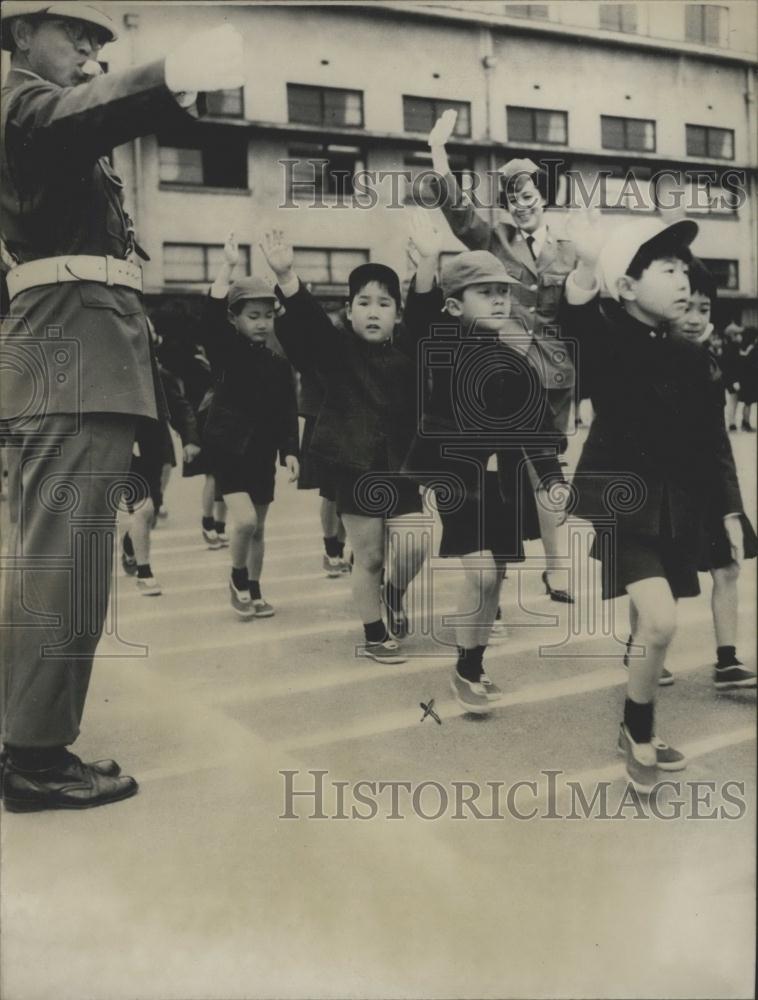 Press Photo Prince Hiro,of Japan and classmates - Historic Images