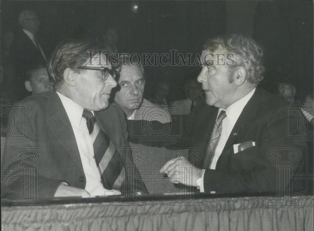 1974 Press Photo Hugh Scanlon at Opening To Trades Union Congress At Brighton - Historic Images