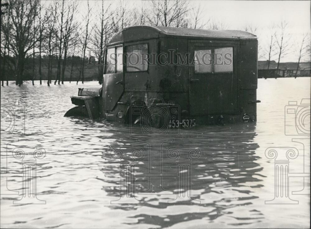 Press Photo City of Ulm floods - Historic Images