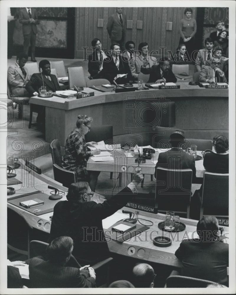 1978 Press Photo United Nations Security Council Meeting - Historic Images