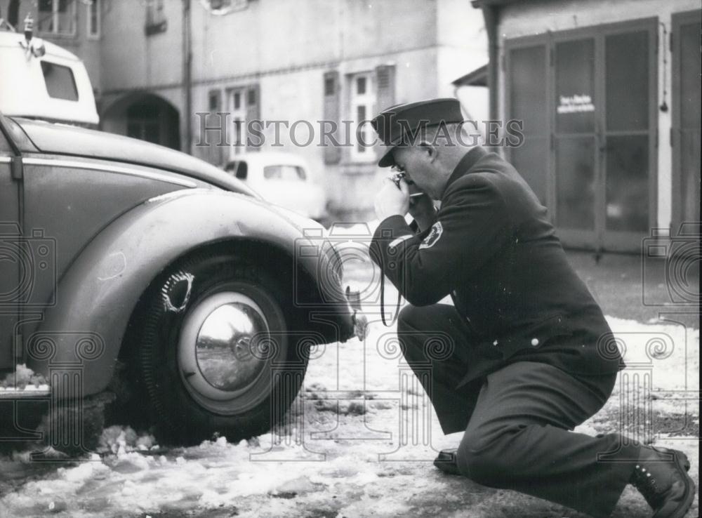 1958 Press Photo police of Ansbach - Historic Images