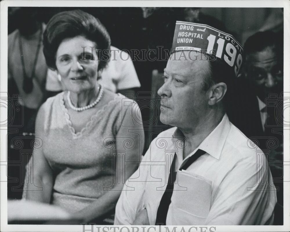 1970 Press Photo Mr. & Mrs. Reuther at Southern Christian Leadership Conference - Historic Images