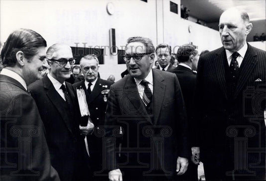 1974 Press Photo D.S. Bitsios, P. Pansa Cedronio, H. Kissinger & J.M.A.H. Luns - Historic Images