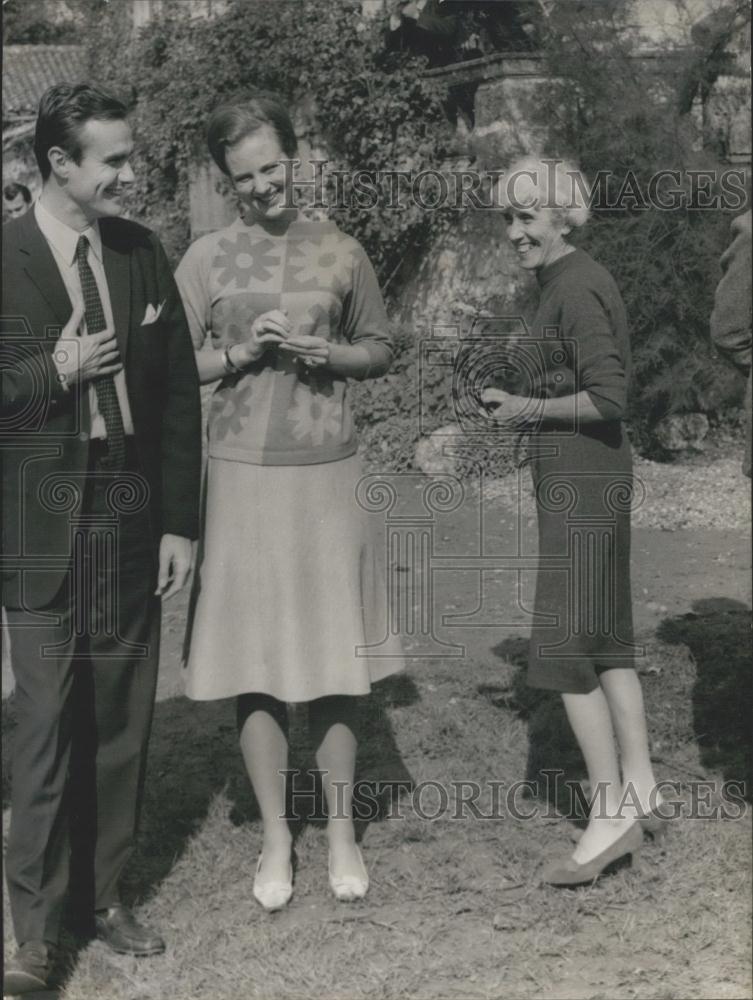 1966 Press Photo Princess Margarethe On Five-Day Visit To Future In-Laws - Historic Images