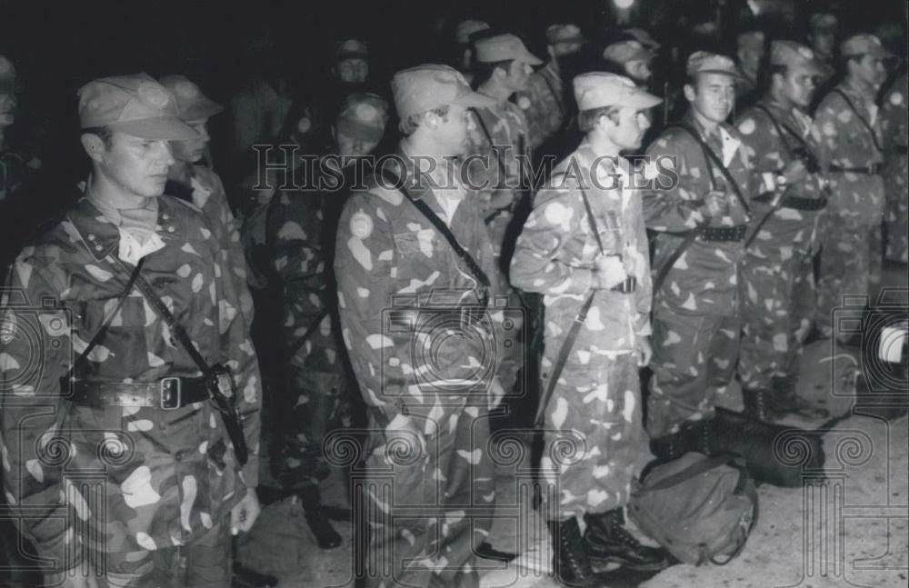 1973 Press Photo Arrival of the International Emergency Forces in Cairo - Historic Images