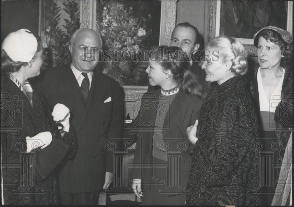 1953 Press Photo Actors Blanchette Brunoy Cecile Aubry Madeleine Sologne - Historic Images