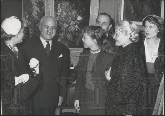 1953 Press Photo Actors Blanchette Brunoy Cecile Aubry Madeleine Sologne - Historic Images