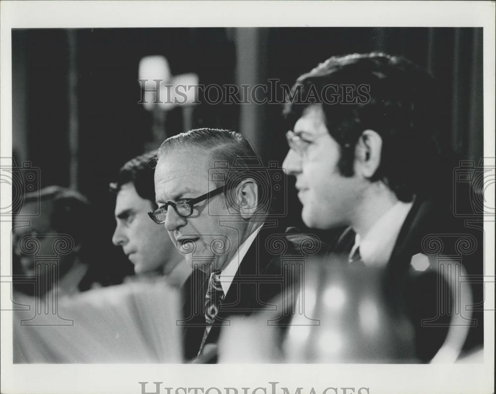 1975 Press Photo Andrew Stein France E. Moss - Val Halamandris - Historic Images