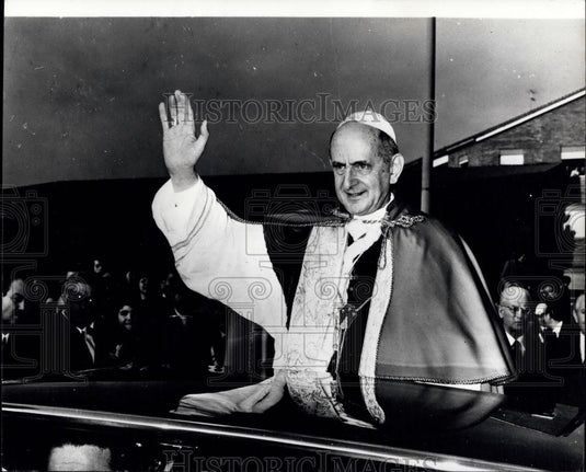 1971 Press Photo Pope Paul VI Holding Christmas Mass Suburban Church Rome - Historic Images