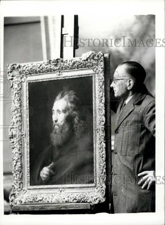 1959 Press Photo A Rubens Sold For Â£35,000 At Sotheby's-"Head of a Bearded Man" - Historic Images