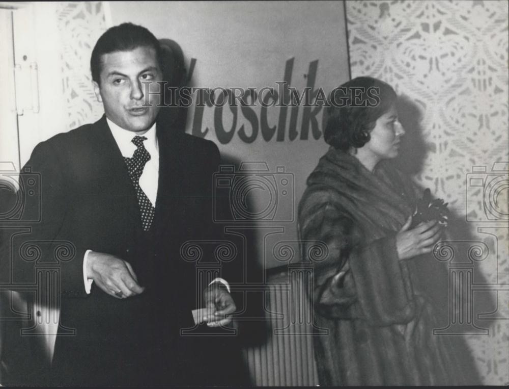 1959 Press Photo princess Soraya and duke Raimondo Orisni left the Hungarian - Historic Images