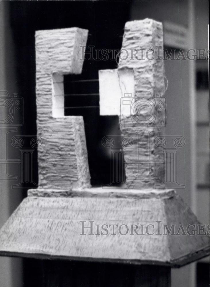 1960 Press Photo Monument &#39;Undividable Germany in Recklinghausen&quot; - Historic Images