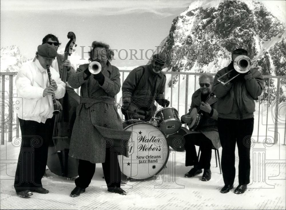 1990 Press Photo Walter Webers New-Orleans-Jazz Band from Winterthur - Historic Images