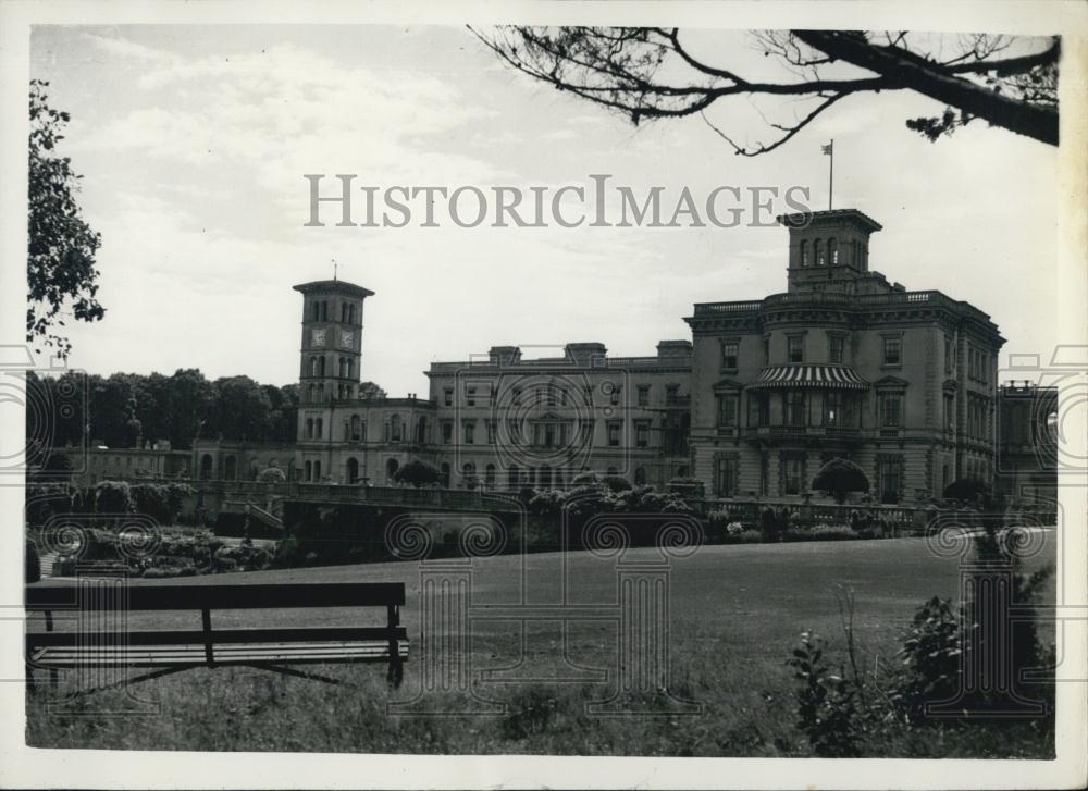 1954 Press Photo Queen Victoria&#39;s Private Rooms At Osborne House - Historic Images