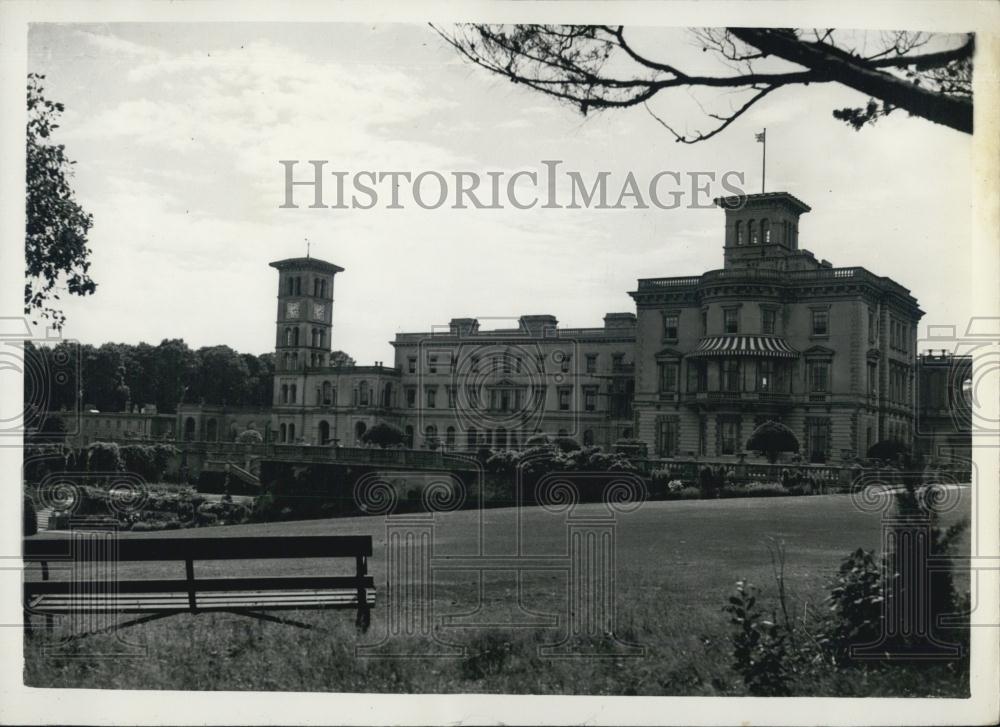 1954 Press Photo Queen Victoria's Private Rooms At Osborne House - Historic Images
