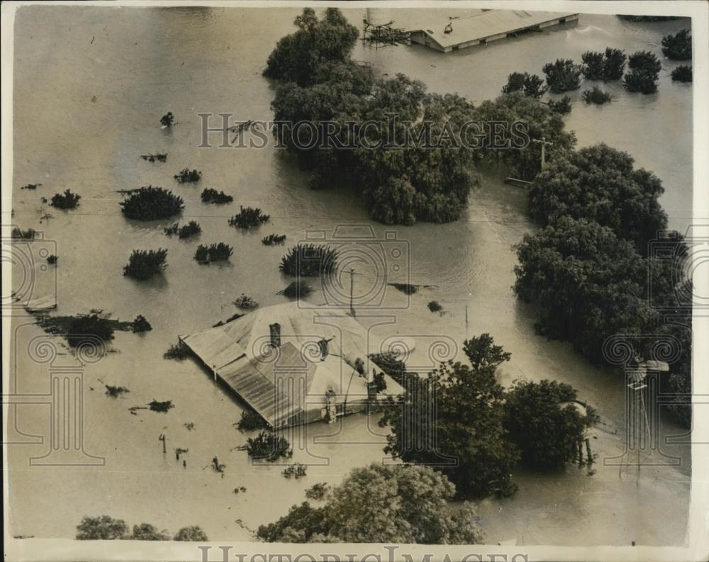 1955 Press Photo Floods In Dubbo, New South Wales - Historic Images