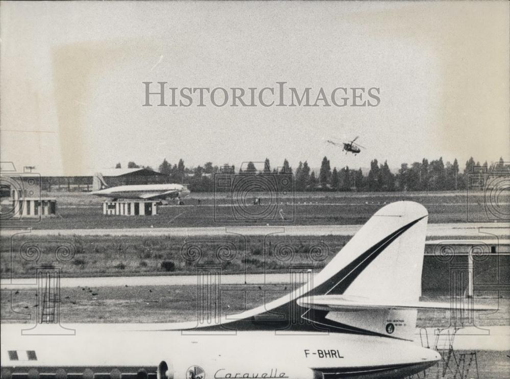 Press Photo F-BHRL Caravelle On Ground In France - Historic Images