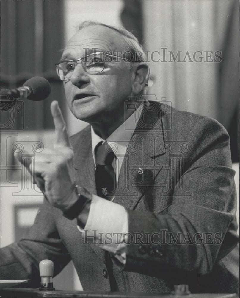 1976 Press Photo Jack Jones, the Transport Workers&#39; leader - Historic Images