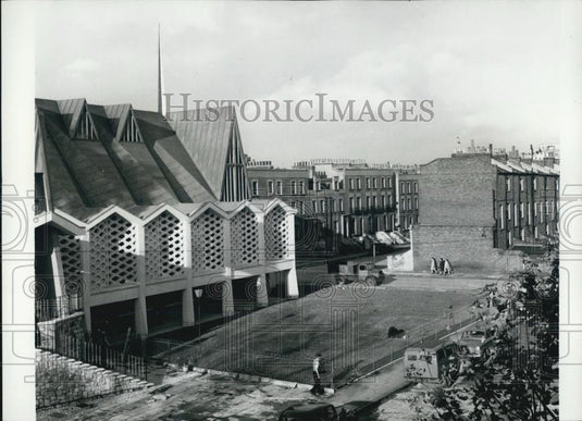 Press Photo various parts of the Chru Church including a large Green Lawn - Historic Images