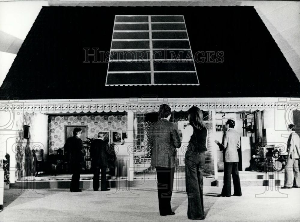 Press Photo Combined Solar Heating System Displayed At Hannover Fair - Historic Images