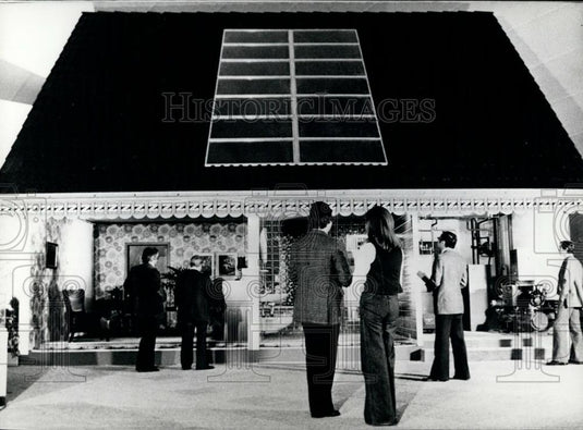 Press Photo Combined Solar Heating System Displayed At Hannover Fair - Historic Images