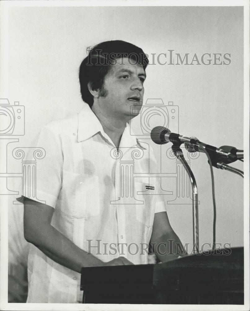 1981 Press Photo Manaqua, Nicaragua; Sergio Ramirez Member of the Junter - Historic Images