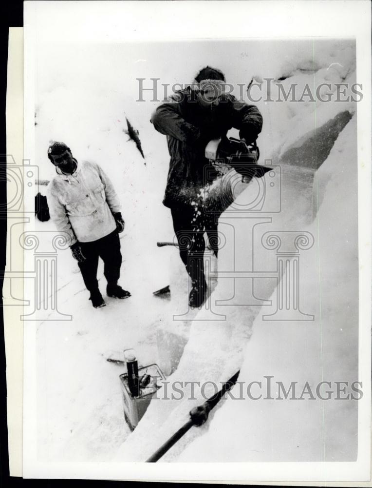 1959 Press Photo Norwegian ice from the Arctic circle to the Equator - Historic Images