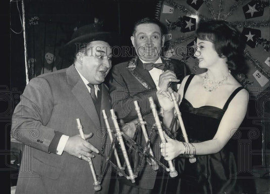 1960 Press Photo Max Dupuy, Jean Rigaux and Elisabeth Marley - Historic Images