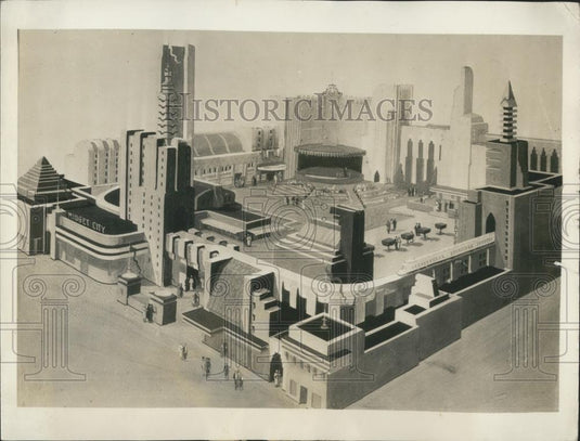 Press Photo Tiny City To Rise At World Fair - Historic Images
