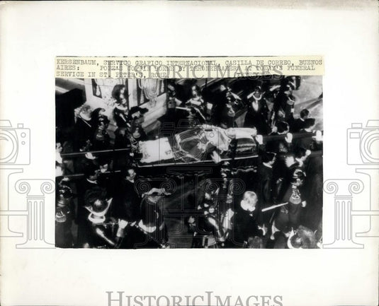 1958 Press Photo Pope Pius XII Funeral - Historic Images