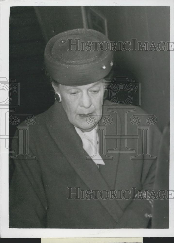 1958 Press Photo Mrs. Gertrude Marymont,mother at sons trial for murder - Historic Images