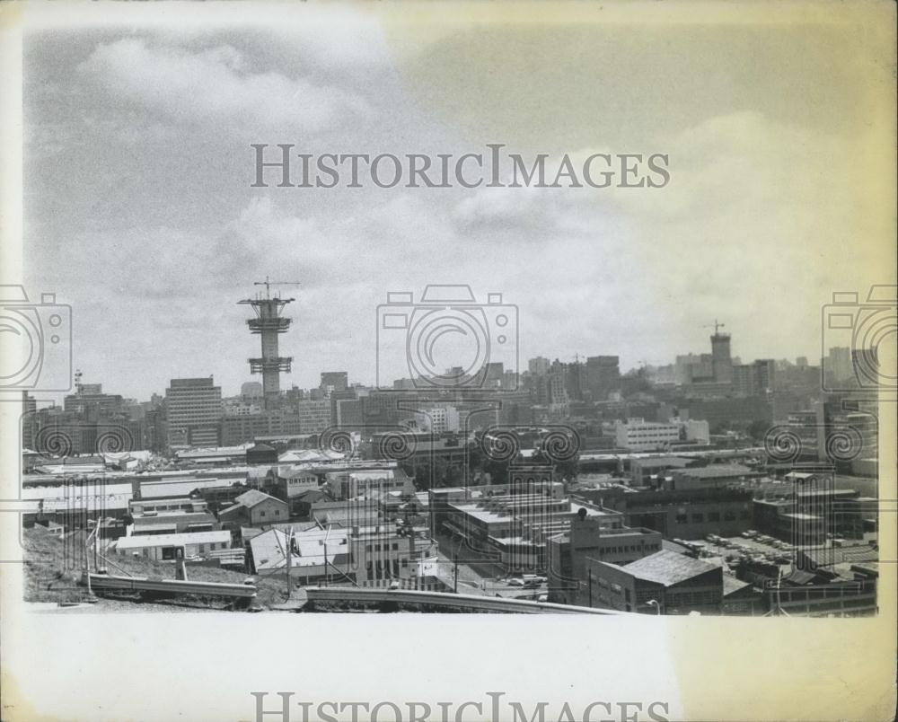 Press Photo Johannesburg,South Africa bldg under construction - Historic Images