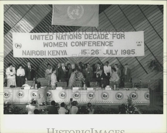 1985 Press Photo Conference on United Nations Women's Decade - Historic Images